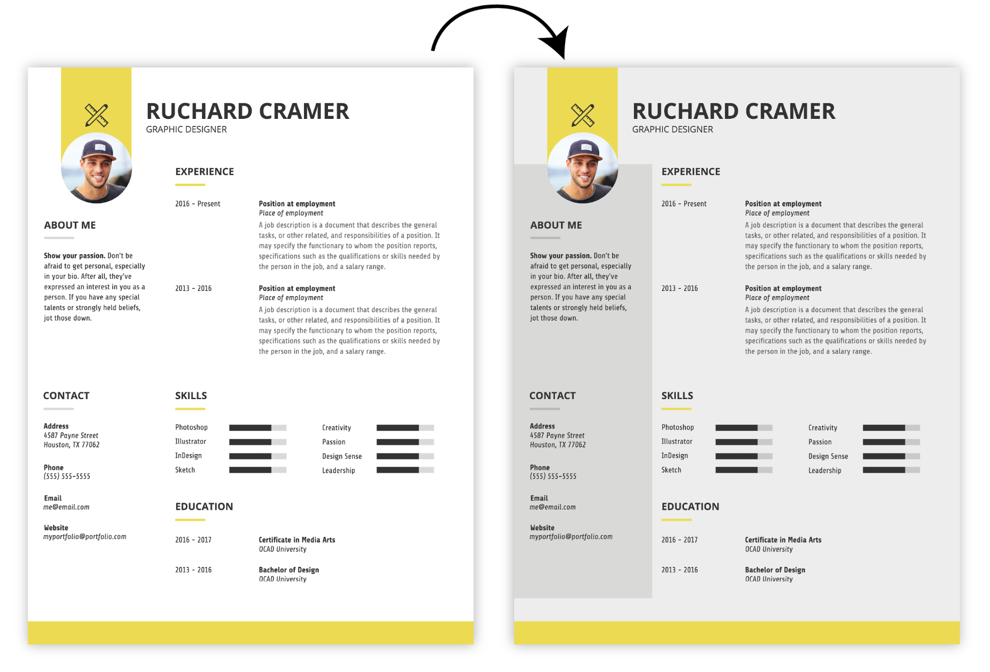 how to create an infographic resume
